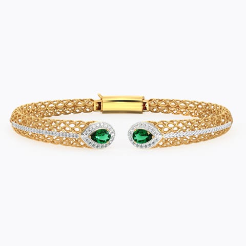 Kanika Drop Mesh Gemstone Bracelet