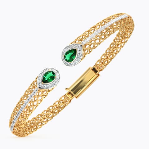 Kanika Drop Mesh Gemstone Bracelet
