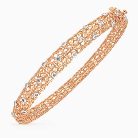 Anika Floral Mesh Diamond Bracelet Anika Floral Mesh Diamond Bracelet