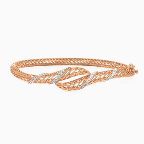 Smita Swirl Mesh Diamond Bracelet