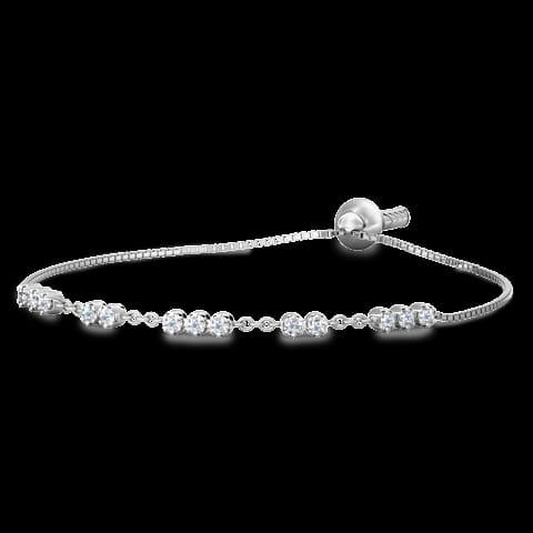Diamond Array Adjustable Bracelet