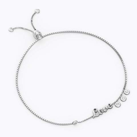 Love Diamond Adjustable Bracelet