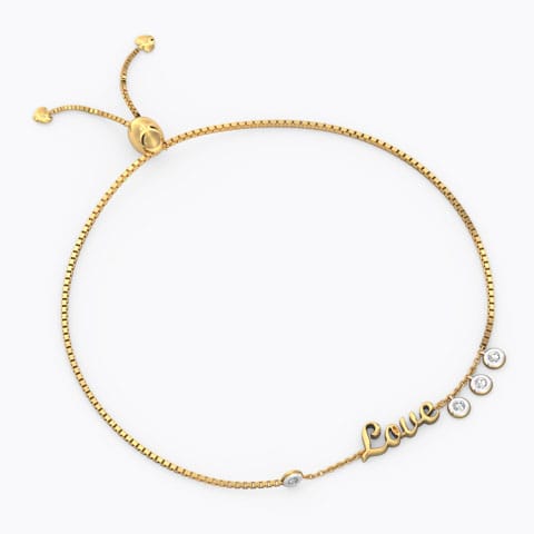 Love Diamond Adjustable Bracelet