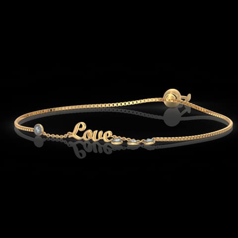 Love Diamond Adjustable Bracelet