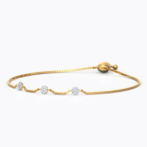 Cluster Diamond Adjustable Bracelet