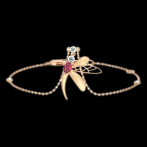 Pinion Dragonfly Gemstone Bracelet