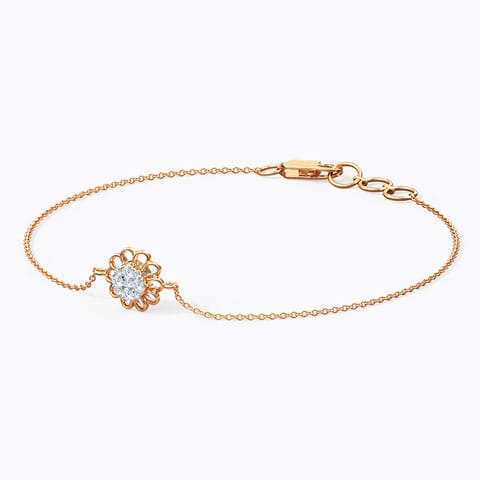 Dainty Blossom Diamond Bracelet