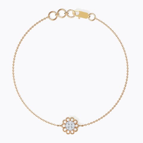 Dainty Blossom Diamond Bracelet