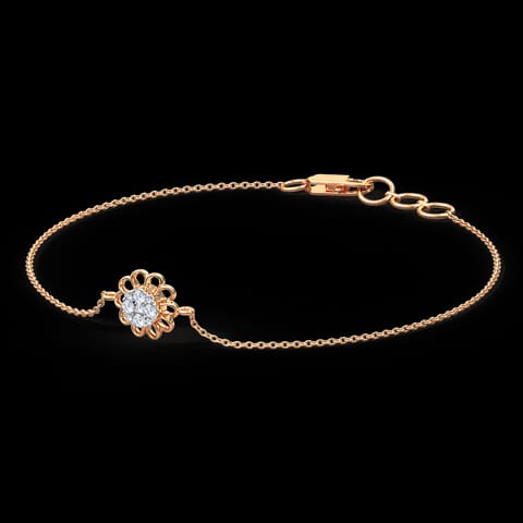 Dainty Blossom Diamond Bracelet