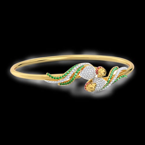 Magnificent Parrot Gemstone Bracelet