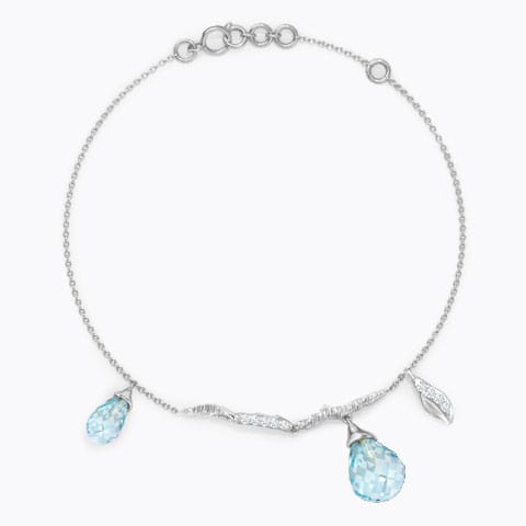 Charmed Dewdrops Gemstone Bracelet
