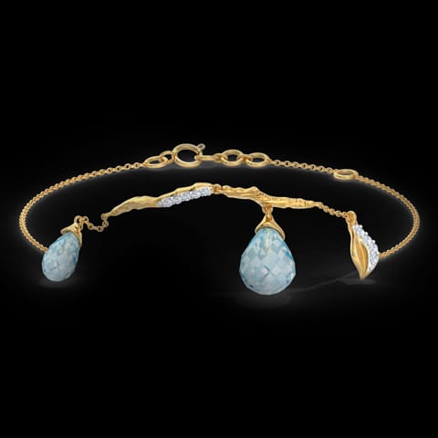 Charmed Dewdrops Gemstone Bracelet