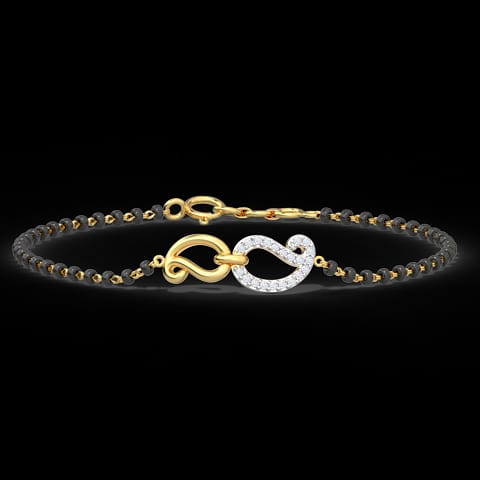 Ishani Diamond Mangalsutra Bracelet