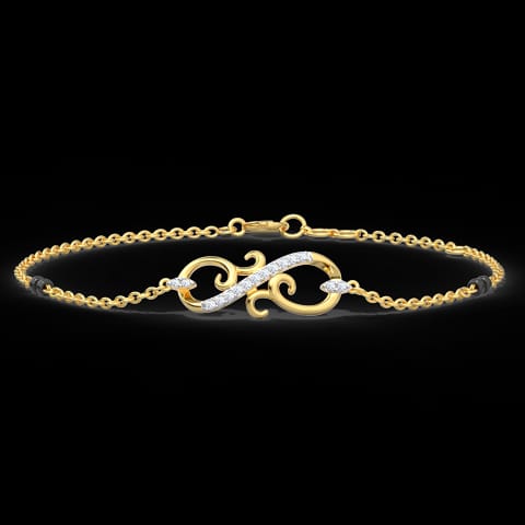 Sarah Diamond Mangalsutra Bracelet