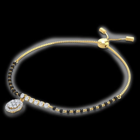 Ritika Adjustable Diamond Mangalsutra Bracelet