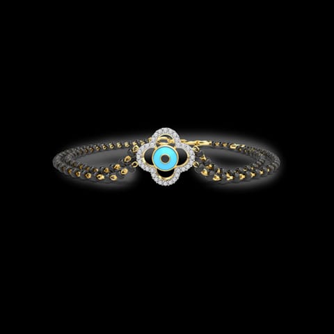 Leena Evil Eye Diamond Mangalsutra Bracelet Leena Evil Eye Diamond Mangalsutra Bracelet