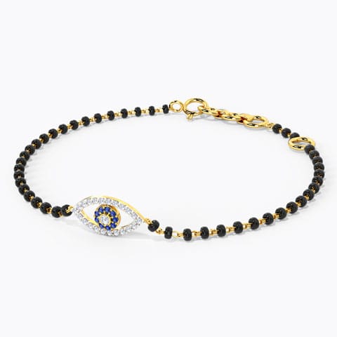 Evil Eye Gemstone Mangalsutra Bracelet Evil Eye Gemstone Mangalsutra Bracelet
