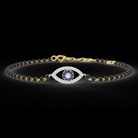 Evil Eye Gemstone Mangalsutra Bracelet Evil Eye Gemstone Mangalsutra Bracelet