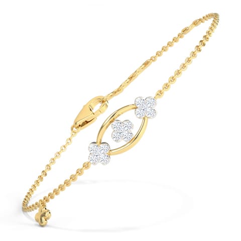 Trio Clover Diamond Bracelet Trio Clover Diamond Bracelet
