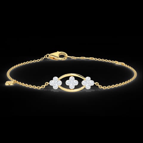 Trio Clover Diamond Bracelet Trio Clover Diamond Bracelet