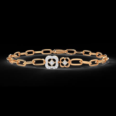 Twin Clover Diamond Bracelet Twin Clover Diamond Bracelet