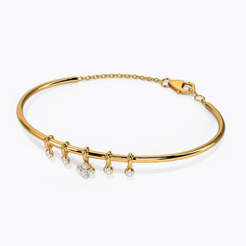 Floret Charm Diamond Bracelet