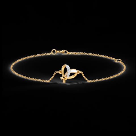Ivory Heart Diamond Bracelet