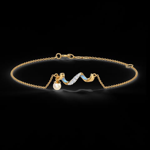 Azure Twirl Pearl Bracelet Azure Twirl Pearl Bracelet