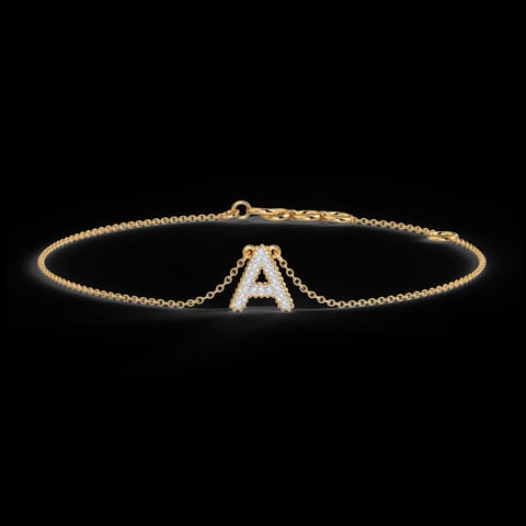 Dazzle Alphabet A Diamond Bracelet Dazzle Alphabet A Diamond Bracelet