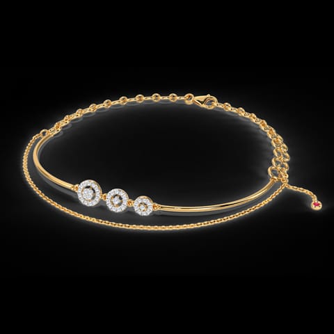 Trinity Halo Gemstone Bracelet Trinity Halo Gemstone Bracelet
