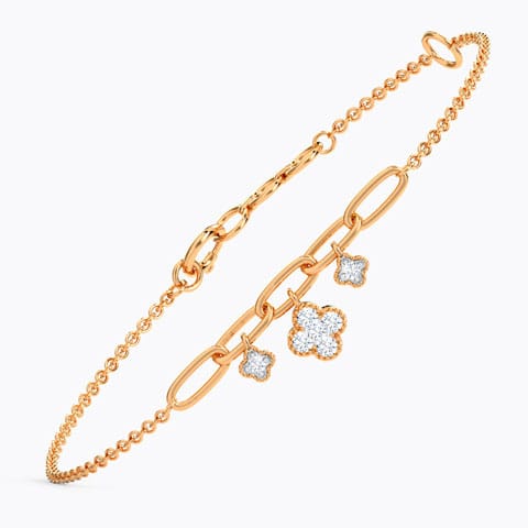 Clover Floral Diamond Bracelet Clover Floral Diamond Bracelet