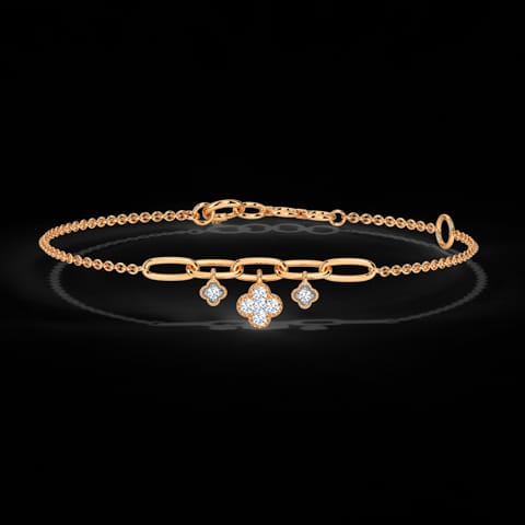 Clover Floral Diamond Bracelet Clover Floral Diamond Bracelet