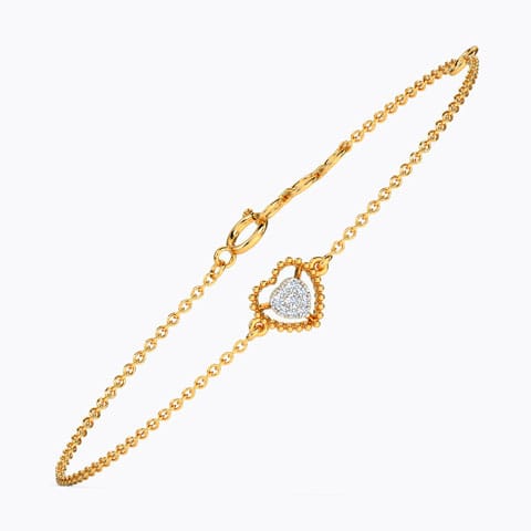 Classic Shining Heart Diamond Bracelet