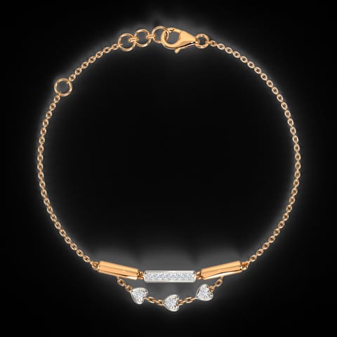 Floating Hearts Diamond Bracelet Floating Hearts Diamond Bracelet