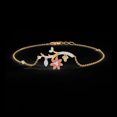 Enticing Petals Diamond Bracelet