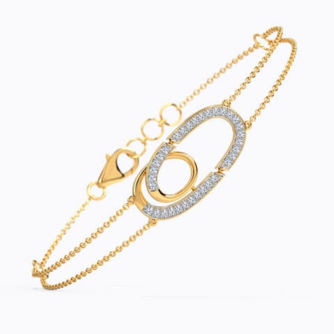 Radiant Lines Diamond Chain Bracelet