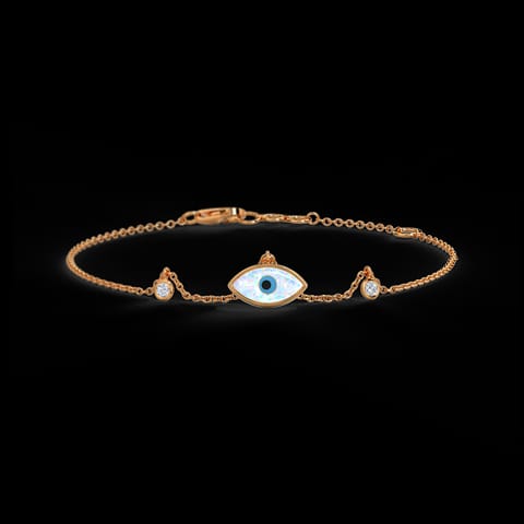 Gleaming Evil Eye Chain Bracelet Gleaming Evil Eye Chain Bracelet