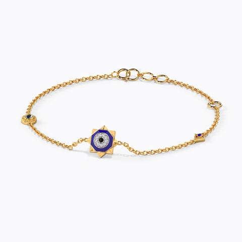 Starry Evil Eye Gemstone Bracelet Starry Evil Eye Gemstone Bracelet