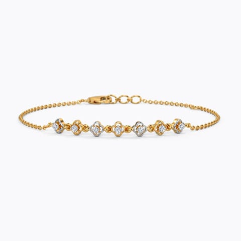 Scallop Bloom Diamond Bracelet