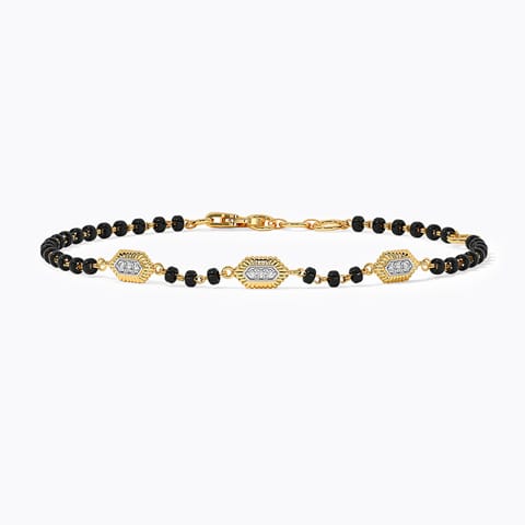 Riza Diamond Mangalsutra Bracelet