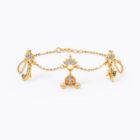 Cinderella Diamond Carriage & Heels Bracelet Cinderella Diamond Carriage & Heels Bracelet