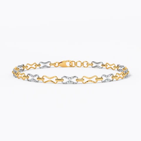 Lock and Lock Diamond Tennis Bracelet