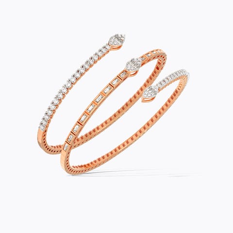 Serene Spiral Diamond Bracelet