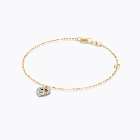 Amulet Diamond Evil Eye Chain Bracelet Amulet Diamond Evil Eye Chain Bracelet