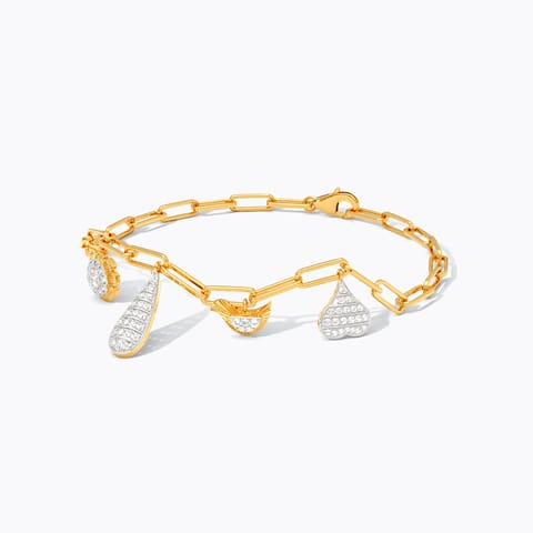 VerdeVogue Diamond Chain Bracelet