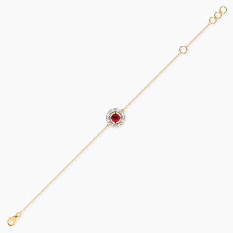 Red & White Flip Gemstone Bracelet Red & White Flip Gemstone Bracelet