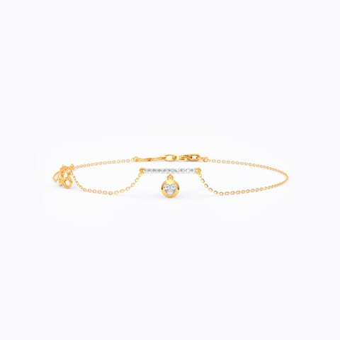 Infinity Heart Diamond Chain Bracelet