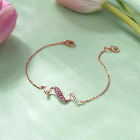 Alluring Pink Gemstone Bracelet