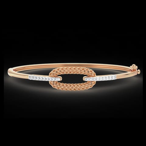 Edgy Twill Diamond Bracelet