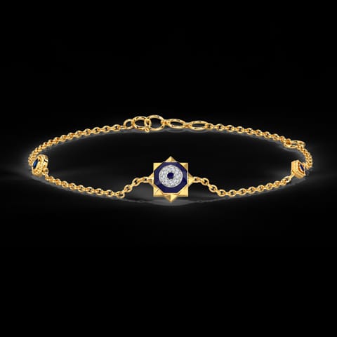 Starry Evil Eye Gemstone Bracelet